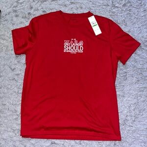 Calvin Klein Red Graphic Shirt men size large